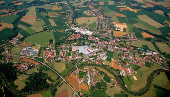 Ruhstorf Luftbild von Süden