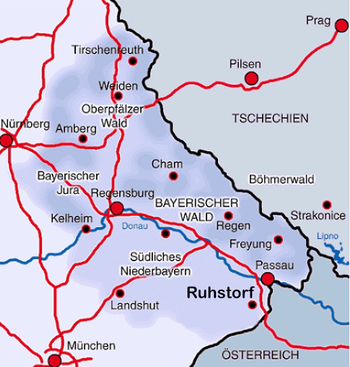 Übersichtskarte Ruhstorf a.d.Rott